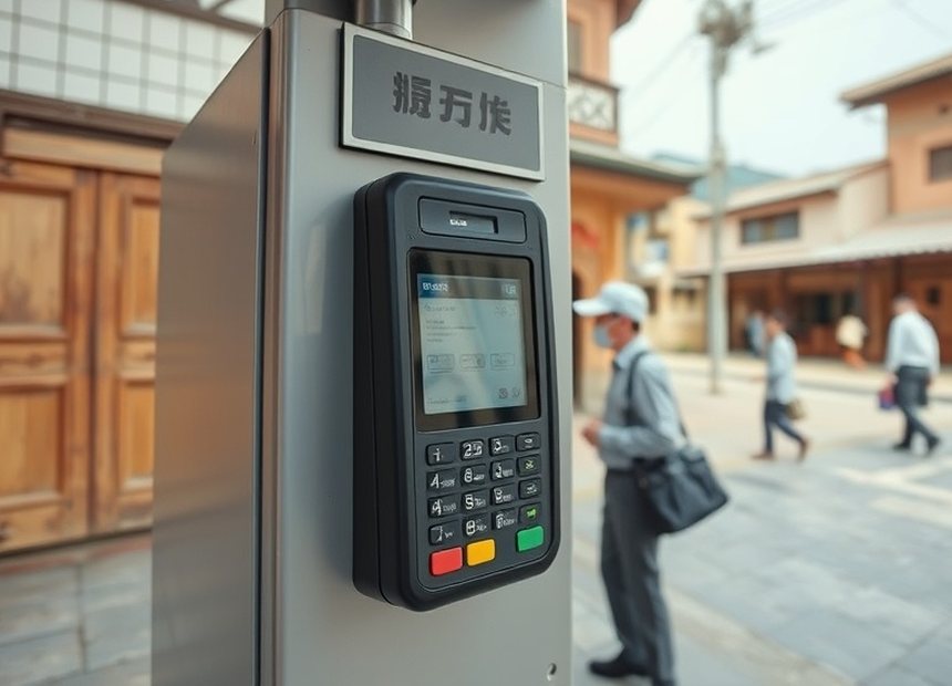 点検後 — カードリーダーを保護し、端末は稼働へ戻っています。